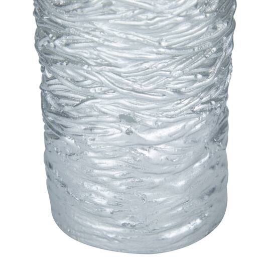 Silver Traditional Flameless Candle Set